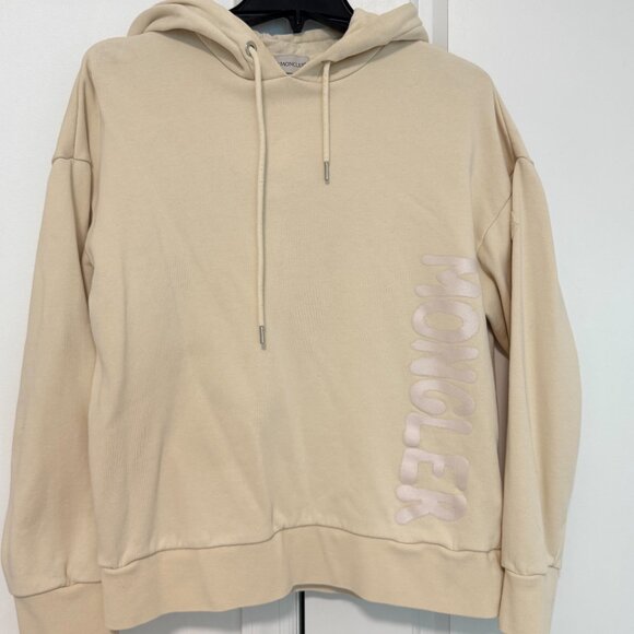 Moncler Beige Hoodie & Joggers Logo Lounge Set M | $1,250 Retail - Picture 8 of 16